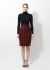                             90s Checkered Peplum Wool Skirt - 1