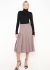 Valentino 1973 Houndstooth Pleated Skirt - 1