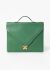 Hermès Rare '90 Green Courchevel Kelly Cross Briefcase - 1 Hermès Rare '90 Green Courchevel Kelly Cross Briefcase - 1