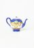 Hermès Vintage 'Cocarde de Soie' Porcelain Teapot - 1
