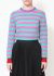                             Metallic Striped Cashmere Sweater - 1