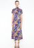 '70s Screen-Printed Floral Dress - 1 '70s Screen-Printed Floral Dress - 1