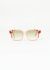 Exquisite Vintage Emmanuelle Khanh Striped Sunglasses - 1