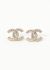Chanel Strass Embellished 'CC' Earrings - 1