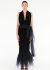 Romeo Gigli '90s Tulle Belted Corduroy Gown - 1 Romeo Gigli '90s Tulle Belted Corduroy Gown - 1
