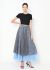 Louis Vuitton S/S 2024 Layered Plaid Chiffon Skirt - 1