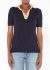 Prada Ribbed Cashmere Polo Top - 1 Prada Ribbed Cashmere Polo Top - 1