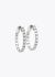 Modern Fine Jewelry 18K White Gold & Diamond Inside-Out Hoop Earrings - 1 Modern Fine Jewelry 18K White Gold & Diamond Inside-Out Hoop Earrings - 1