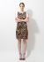                             Trompe L'oeil Leopard Silk Dress - 1