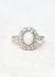Vintage & Antique 18k White Gold, Opal & Diamond Ring - 1