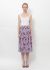                                         Lavender Print Pleated Skirt-1