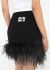 Miu Miu 2022 Cashmere Feather Trim Skirt - 1 Miu Miu 2022 Cashmere Feather Trim Skirt - 1