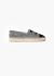 Chanel Velvet Trim 'CC' Espadrilles - 1 Chanel Velvet Trim 'CC' Espadrilles - 1