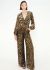 Valentino 2019 Brocade Leopard Chiffon Jumpsuit - 1 Valentino 2019 Brocade Leopard Chiffon Jumpsuit - 1