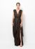 Saint Laurent 2011 Metallic Chiffon Grecian Gown - 1