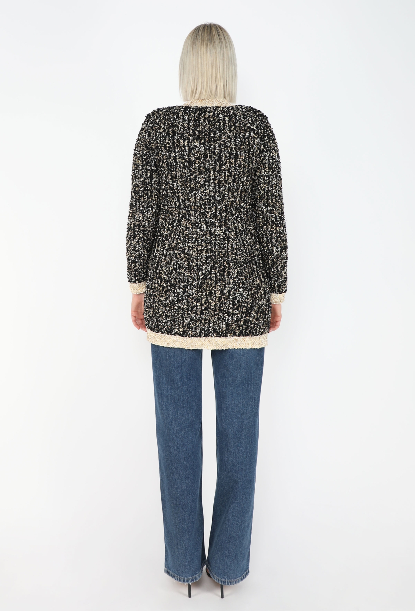 23216✨シャネル カーディガン サイズ44 ツイード シルク混リネン Paris-Egypt Lurex Tweed Cardigan, 2019 - Chanel | ReSee