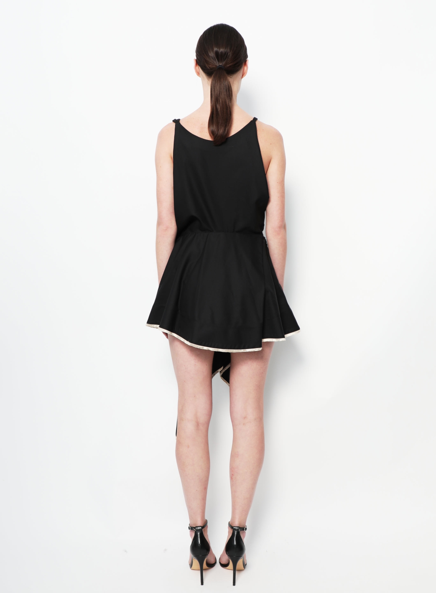 asymmetrical romper dress Eleanor Bow Tie Dress Romper