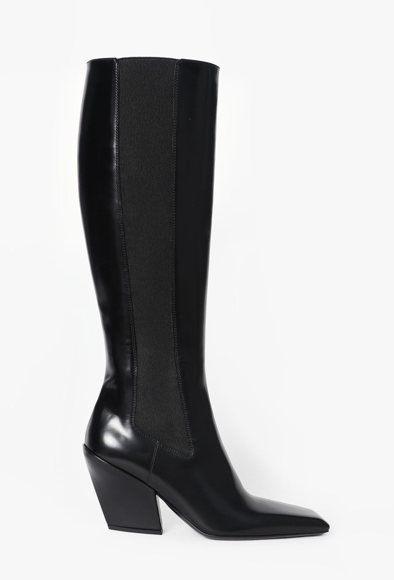 F/W 2022 Leather Knee-High Boots - Prada | ReSee