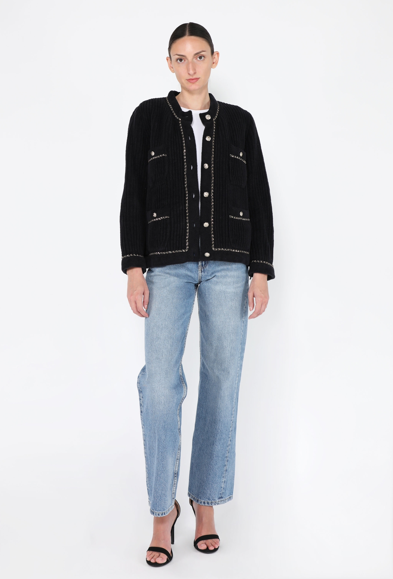 Velour Chainlink Cardigan, 2022 - Chanel | ReSee