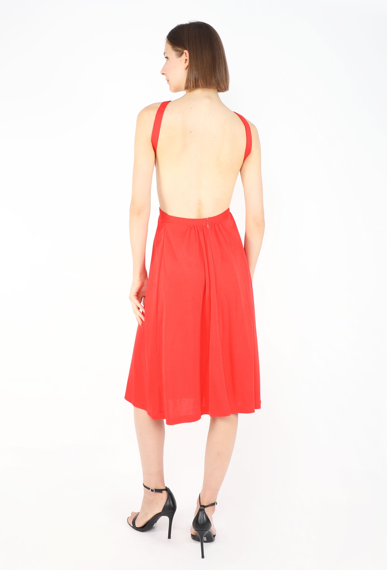 70s Open-Back Halter Dress - Azzaro | ReSee
