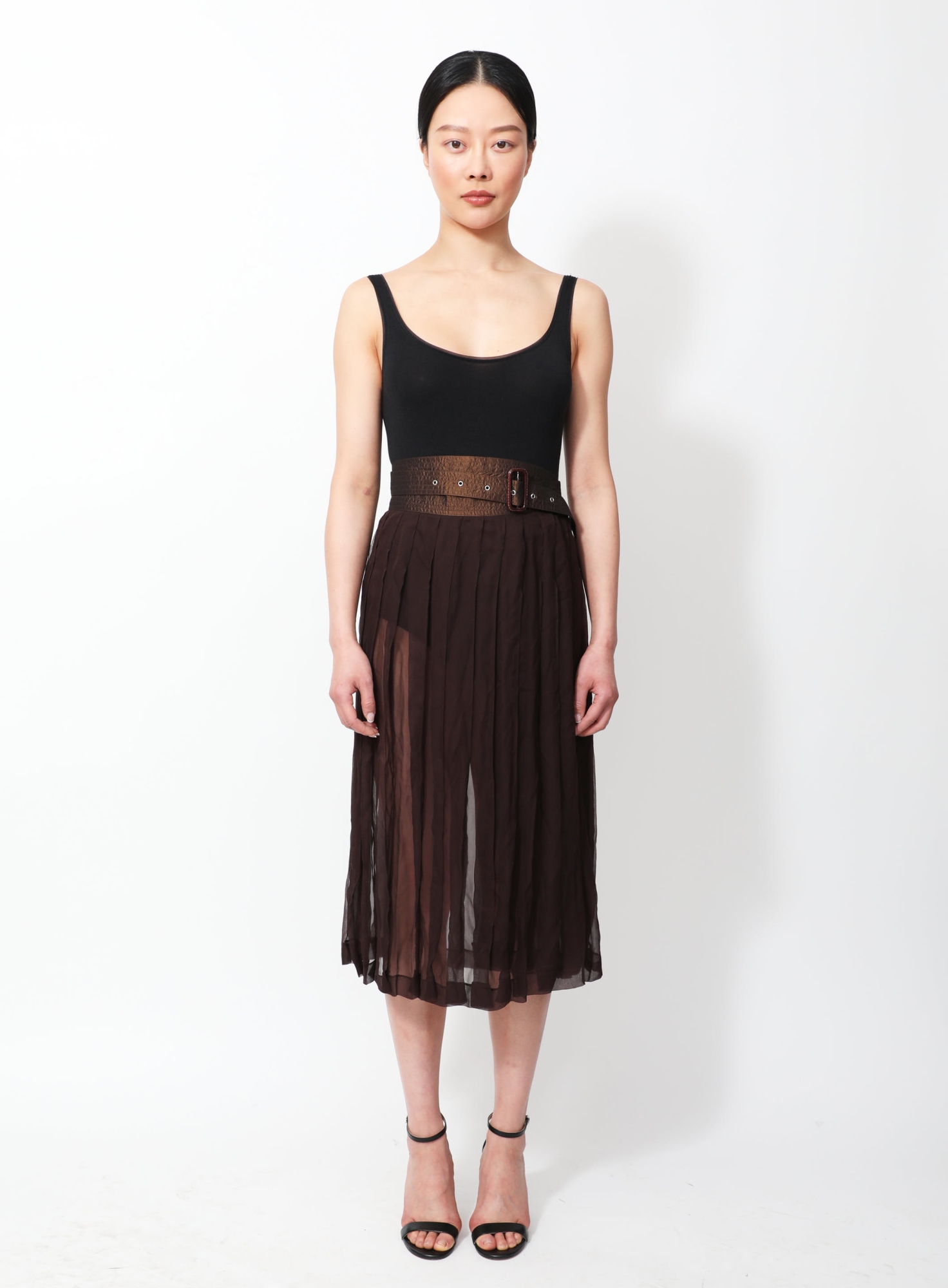 90s Belted Silk Wrap Skirt | Authentic & Vintage | ReSee