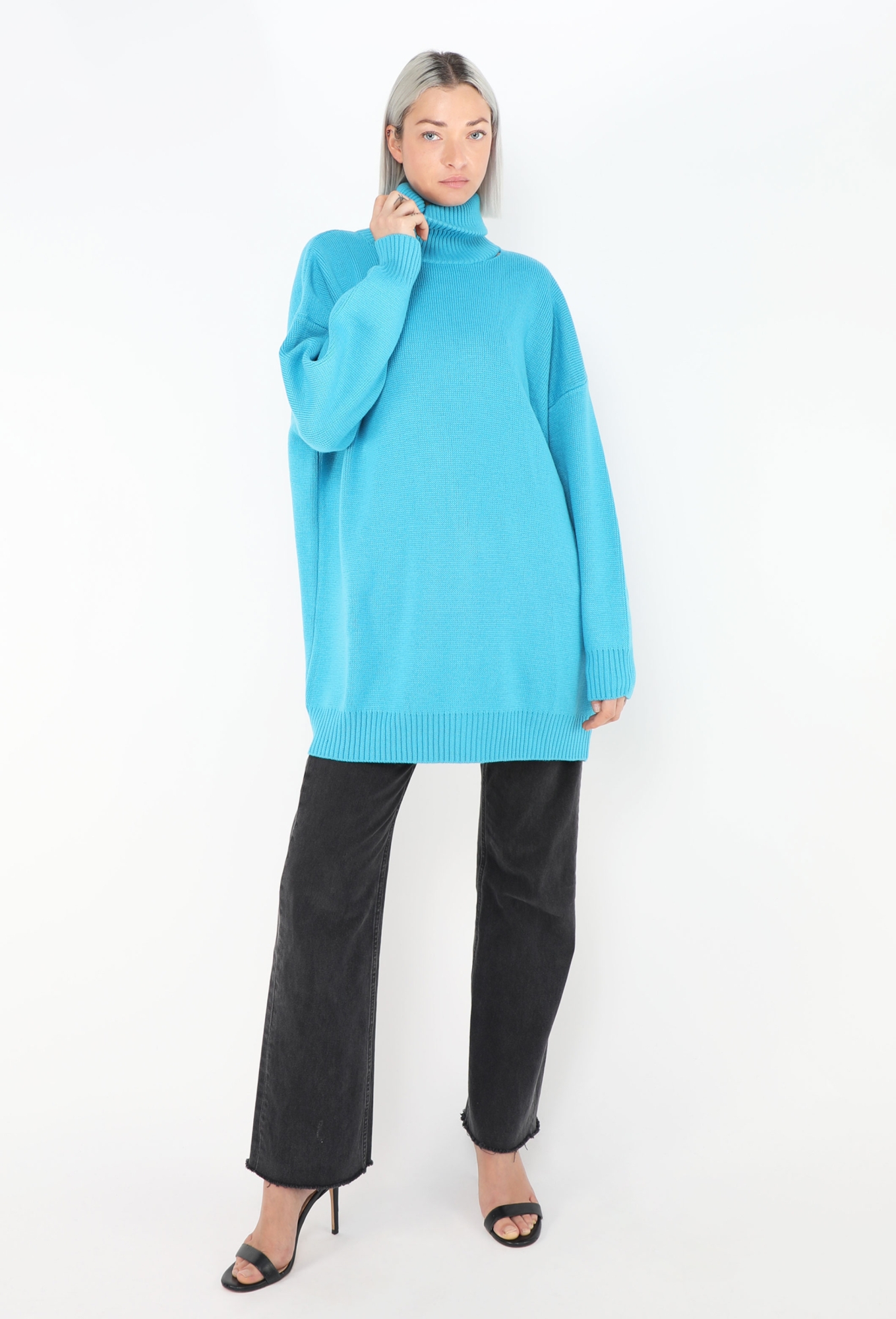 Pre-Fall 2019 Open-Back Turtleneck Sweater - Balenciaga | ReSee