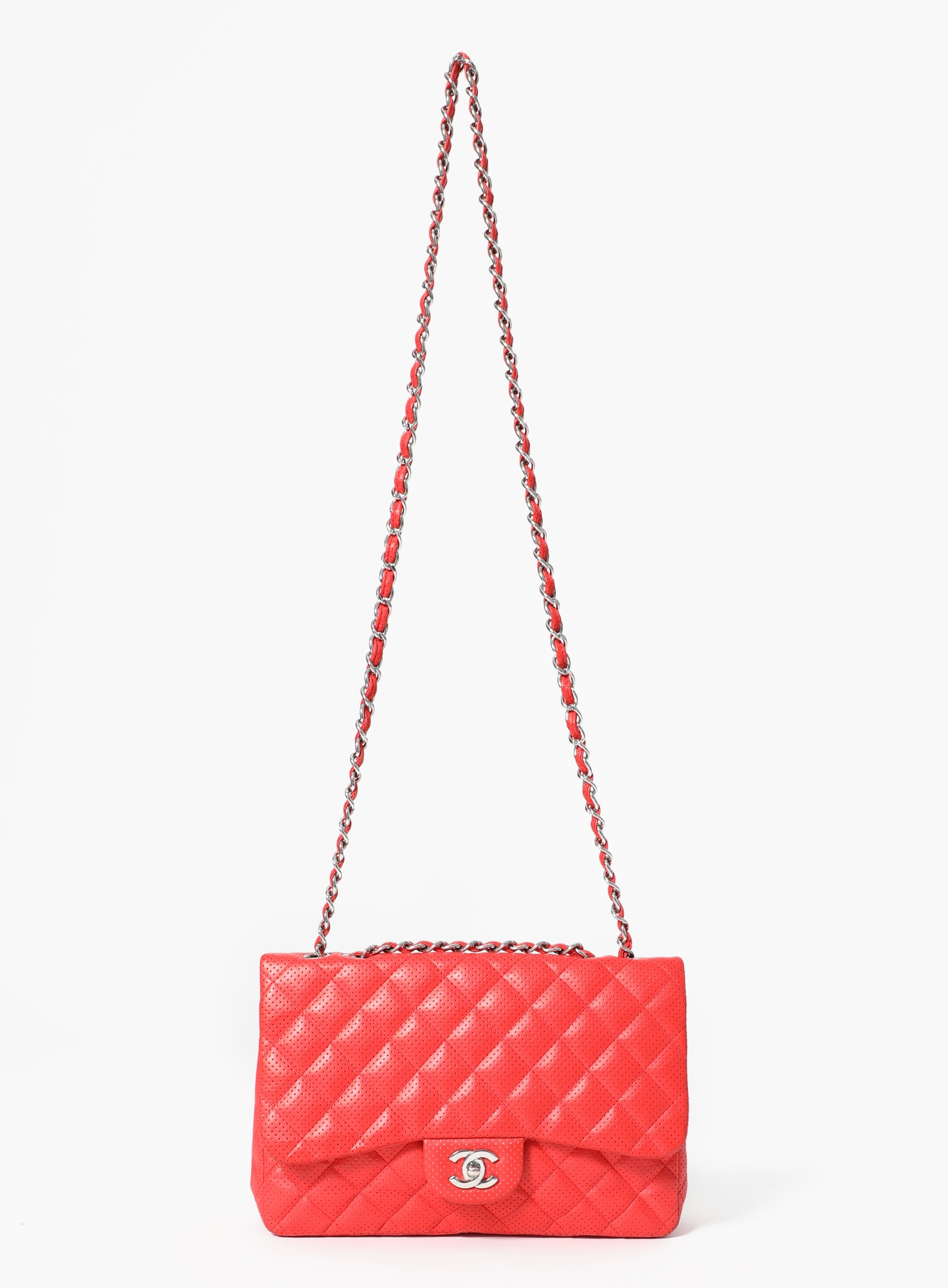 Perforated Jumbo Timeless Flap Bag | Authentic & Vintage | ReSee