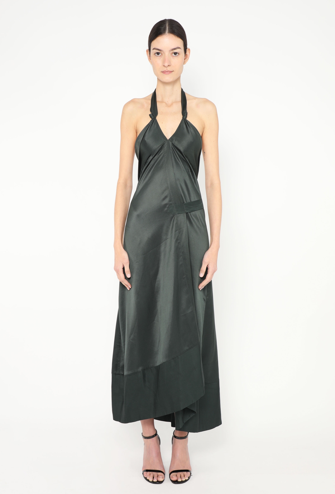 knee length dresses for ladies Dries Van Noten Hatty Long 6606 W.K.Dress Black 900