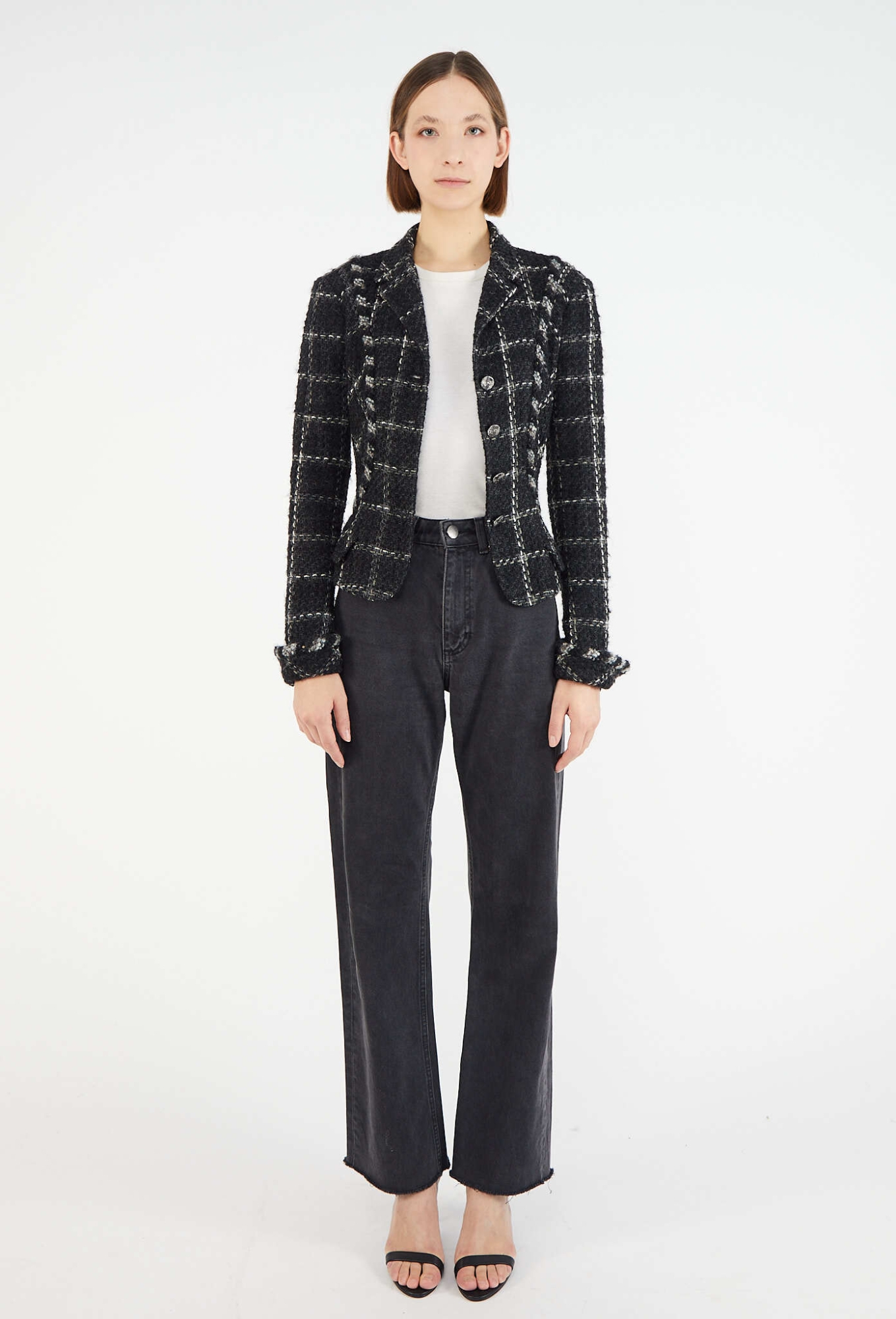 Iconic 2006 Tweed Hourglass Jacket - Chanel | ReSee