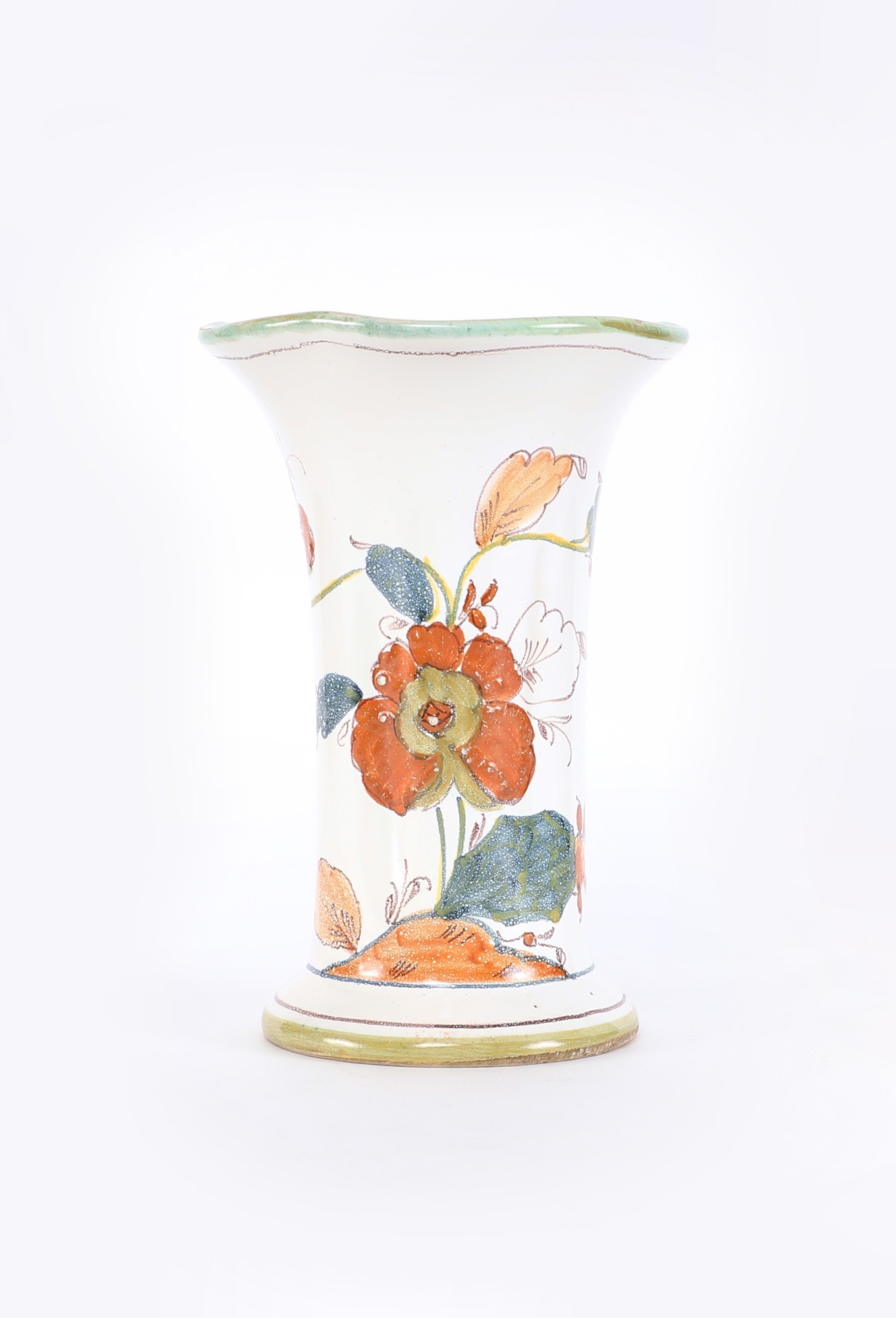 80s Larucci Hand-Painted Ceramic Vase - Dior | ReSee
