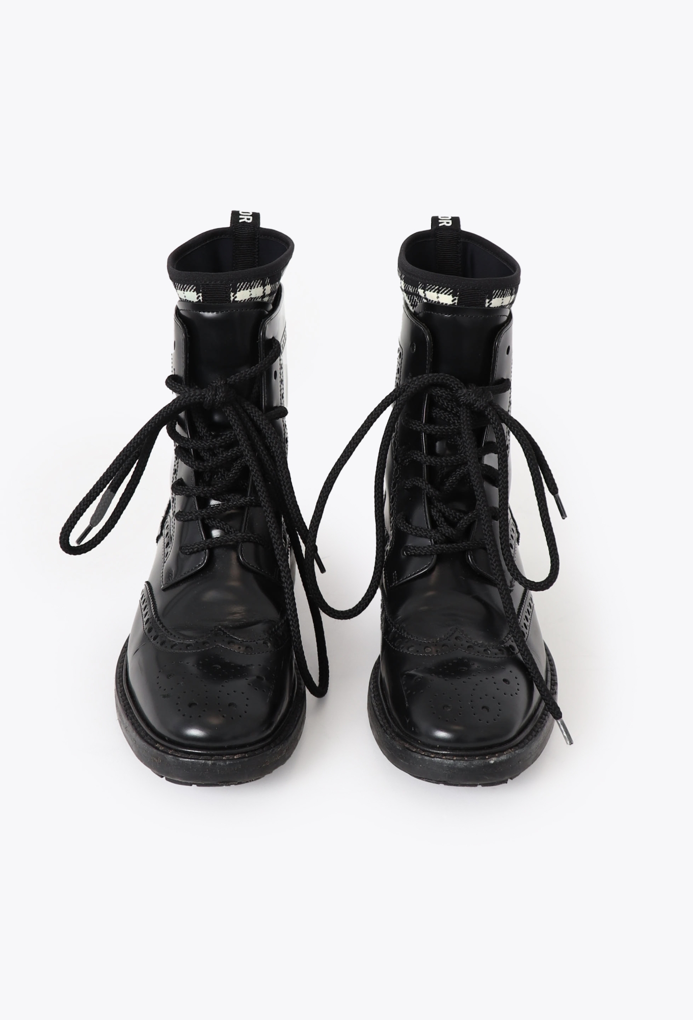 2019 D-Order Leather Tartan Boots - Dior | ReSee