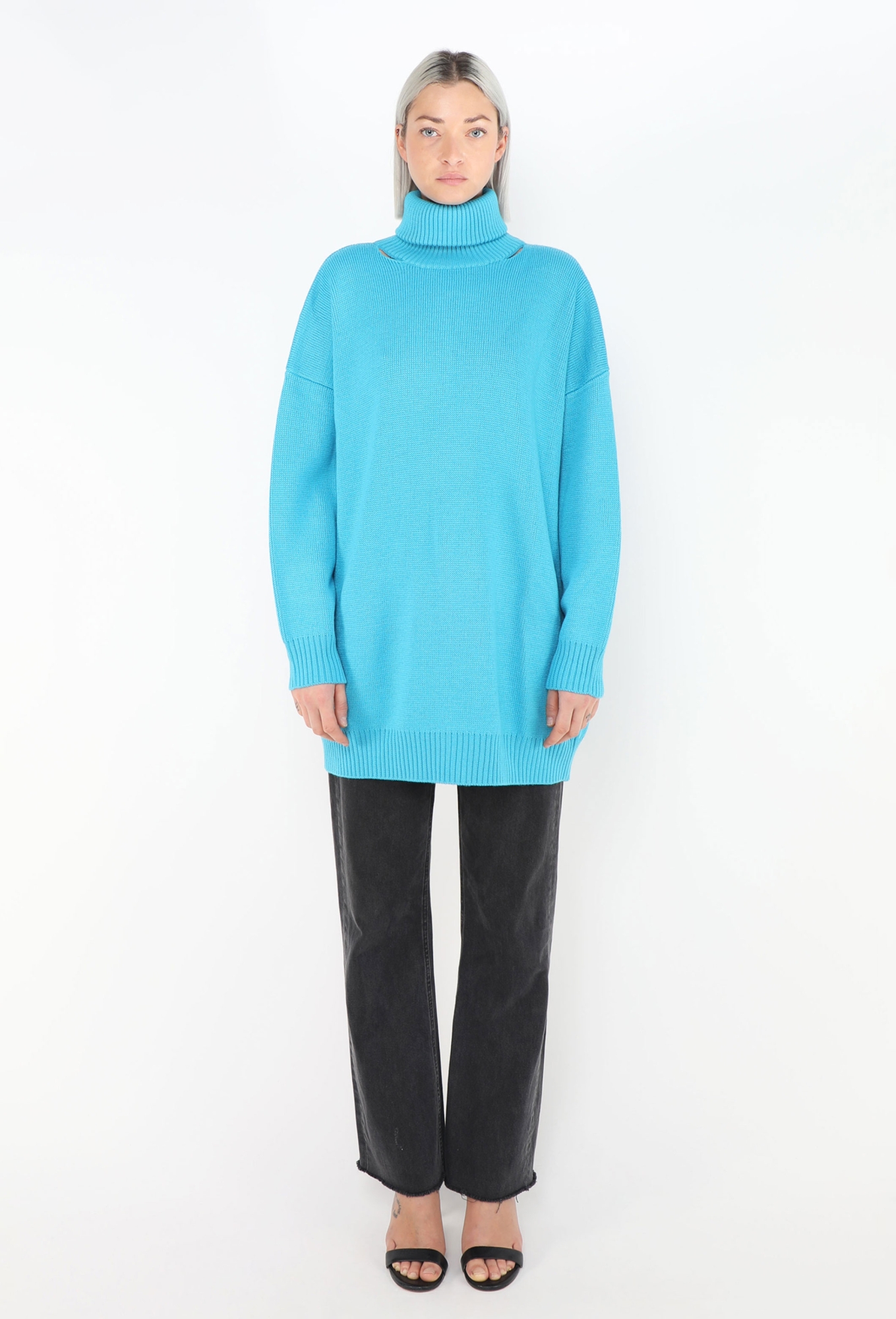 Pre-Fall 2019 Open-Back Turtleneck Sweater - Balenciaga | ReSee