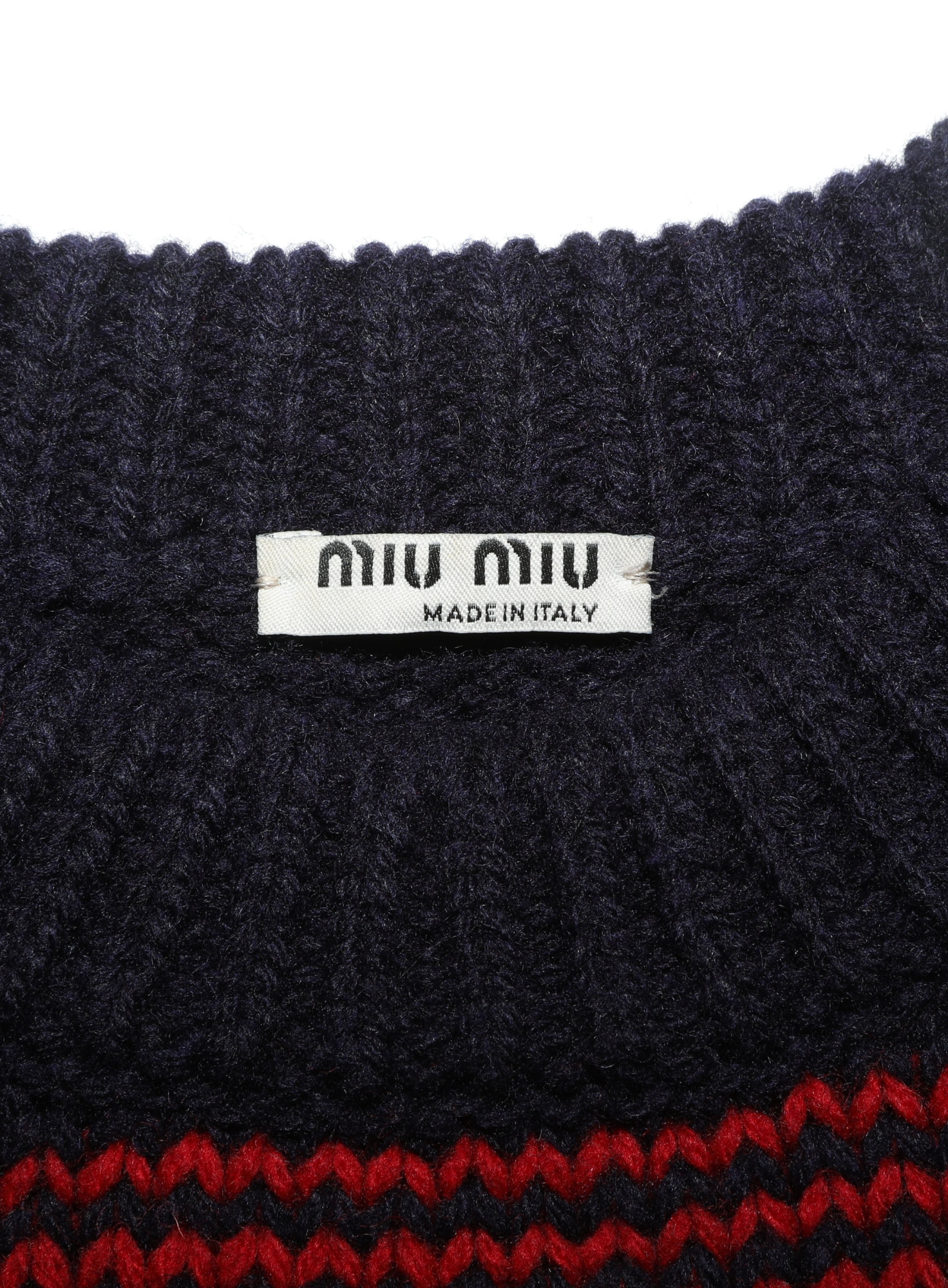 F/W 2015 Striped Cut-Out Sweater - Miu Miu | ReSee