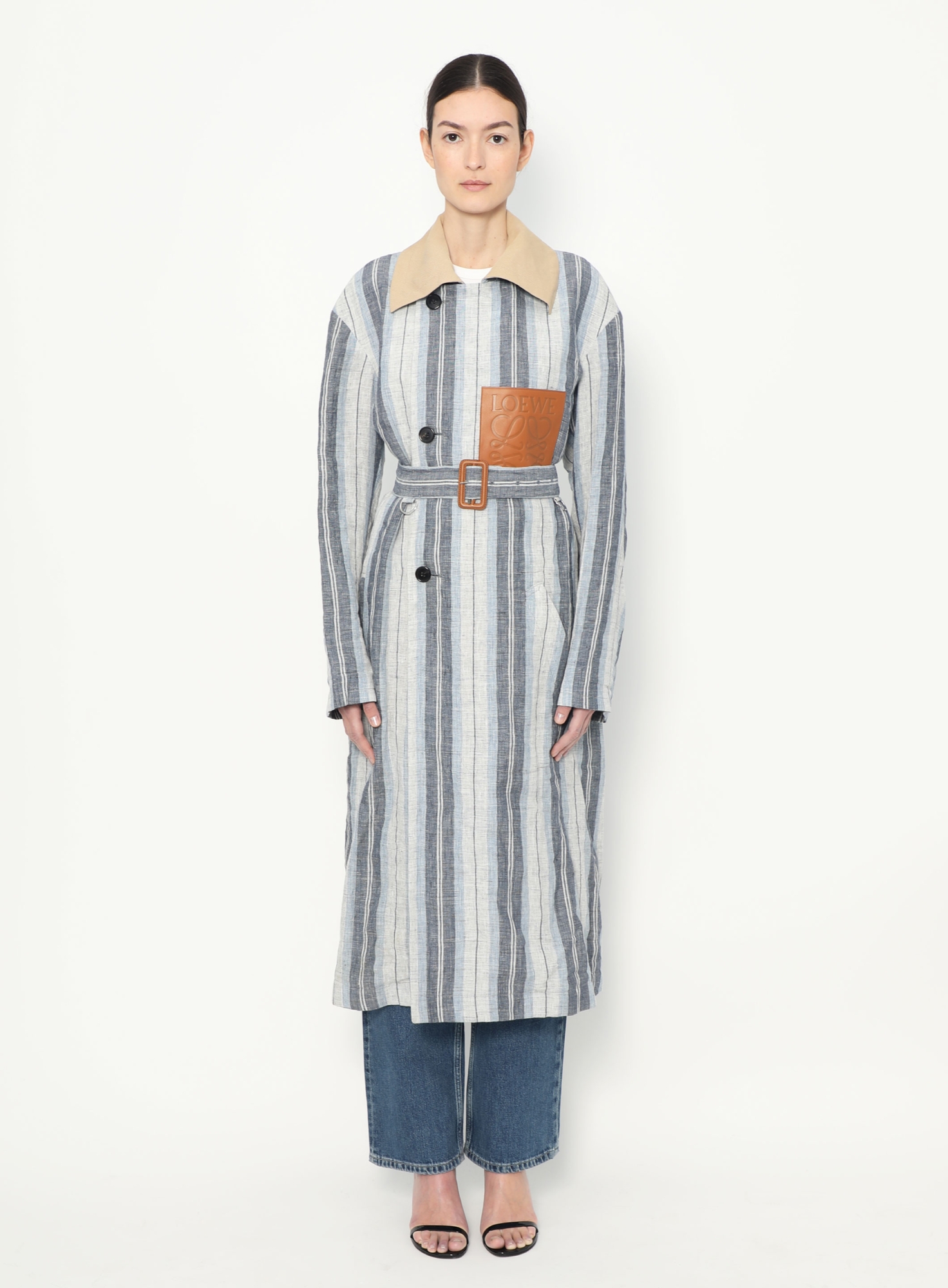 Belted Linen Trench Coat | Authentique & Vintage | ReSee