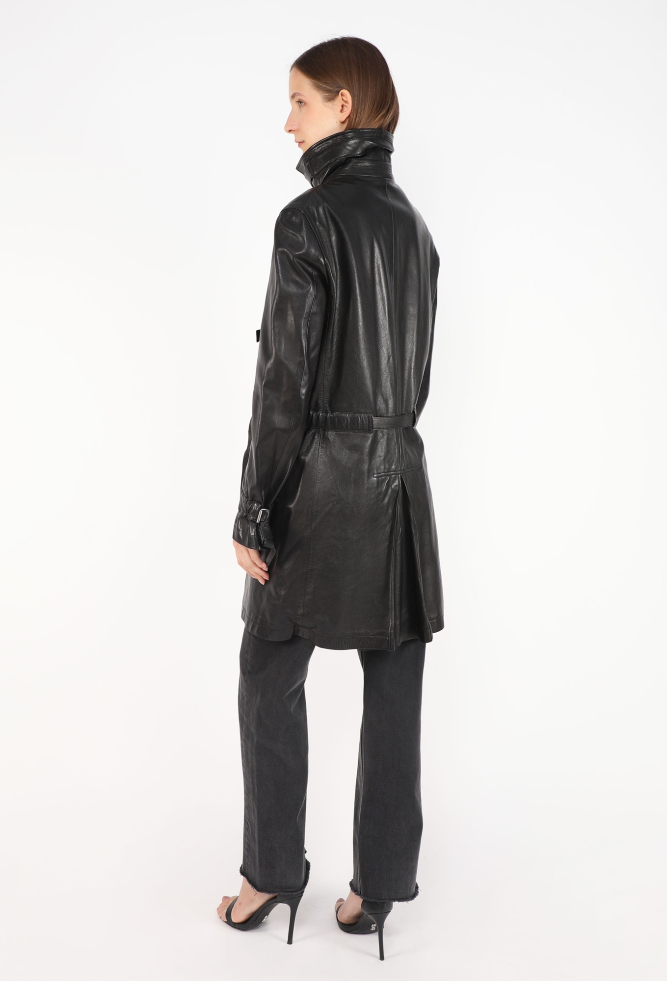 Bondage Leather Coat, F/W 2003 - Jil Sander | ReSee