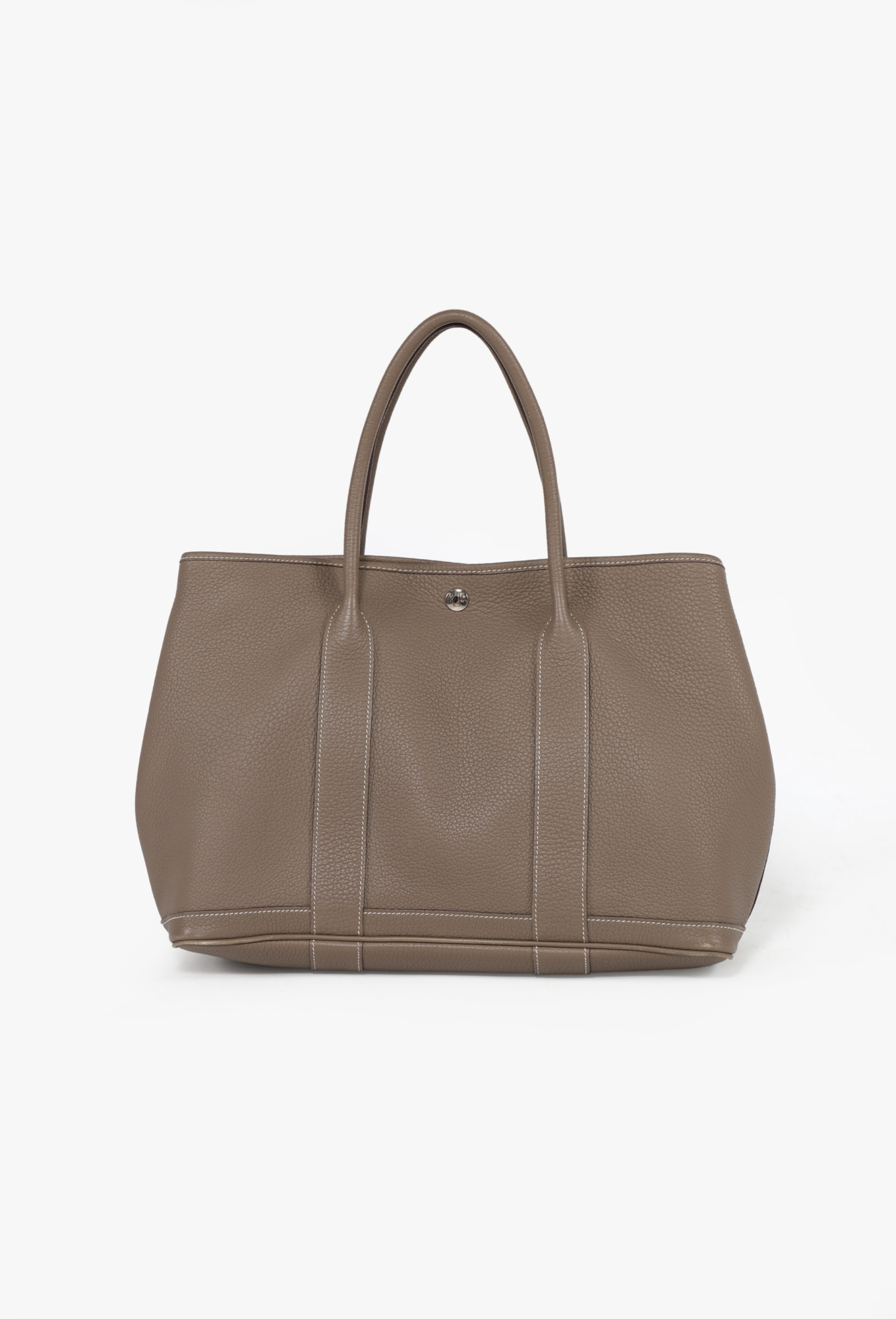 【美品】type T long / eternal lace etoupe Étoupe Négonda Garden Party 36 Bag - Hermès | ReSee