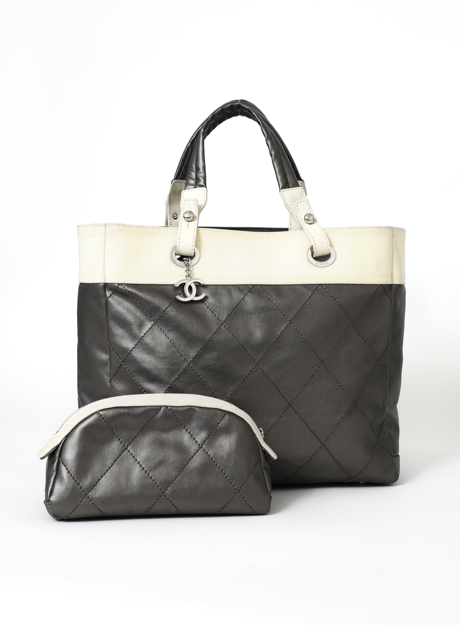 Metallic Paris-Biarritz Tote Bag | Authentic & Vintage | ReSee
