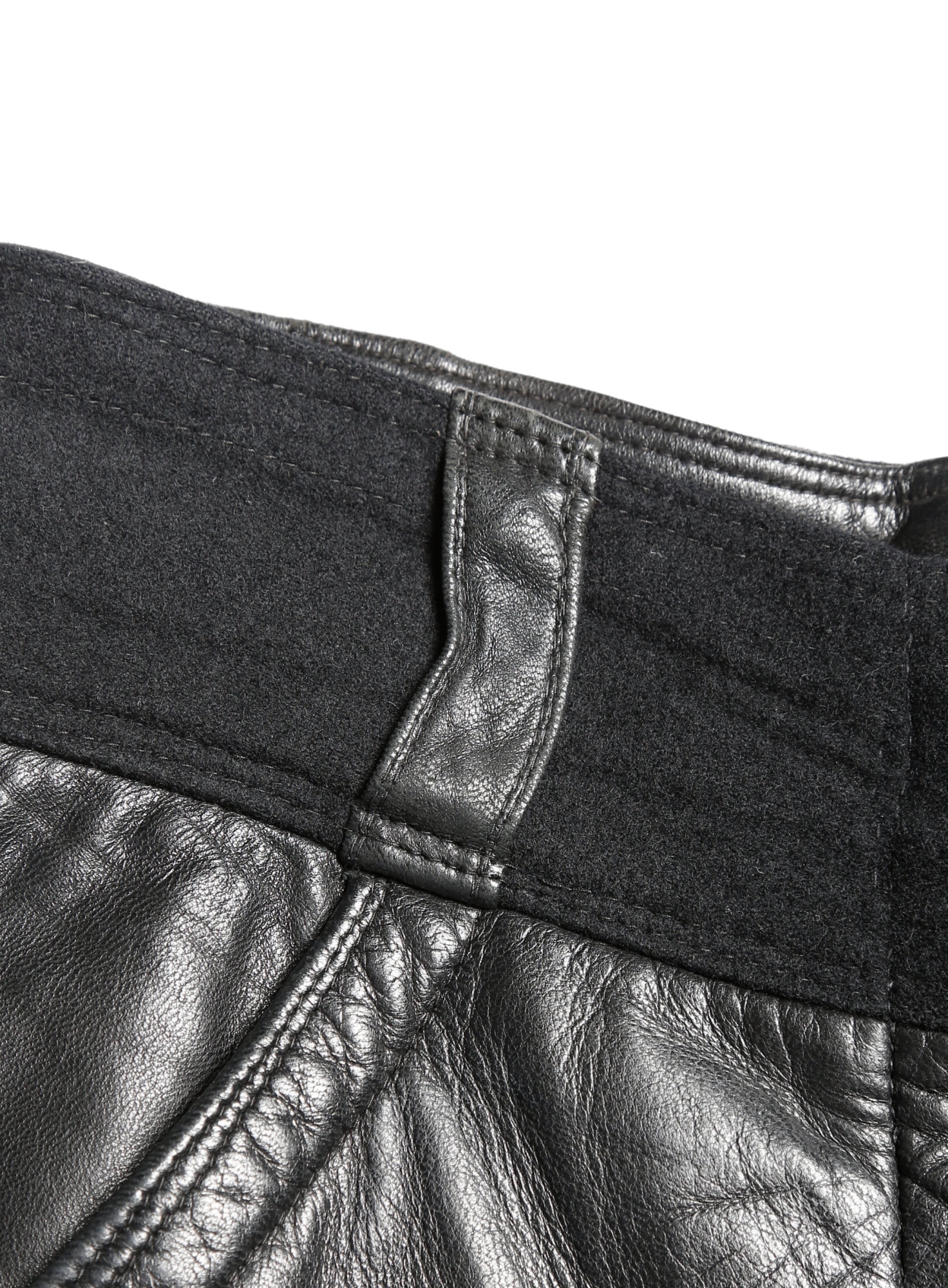 80s Gianni versace レザーパンツ　初期　アーカイブ 90s GIANNI VERSACE black leather pants w/ gold stitch size IT 42 from