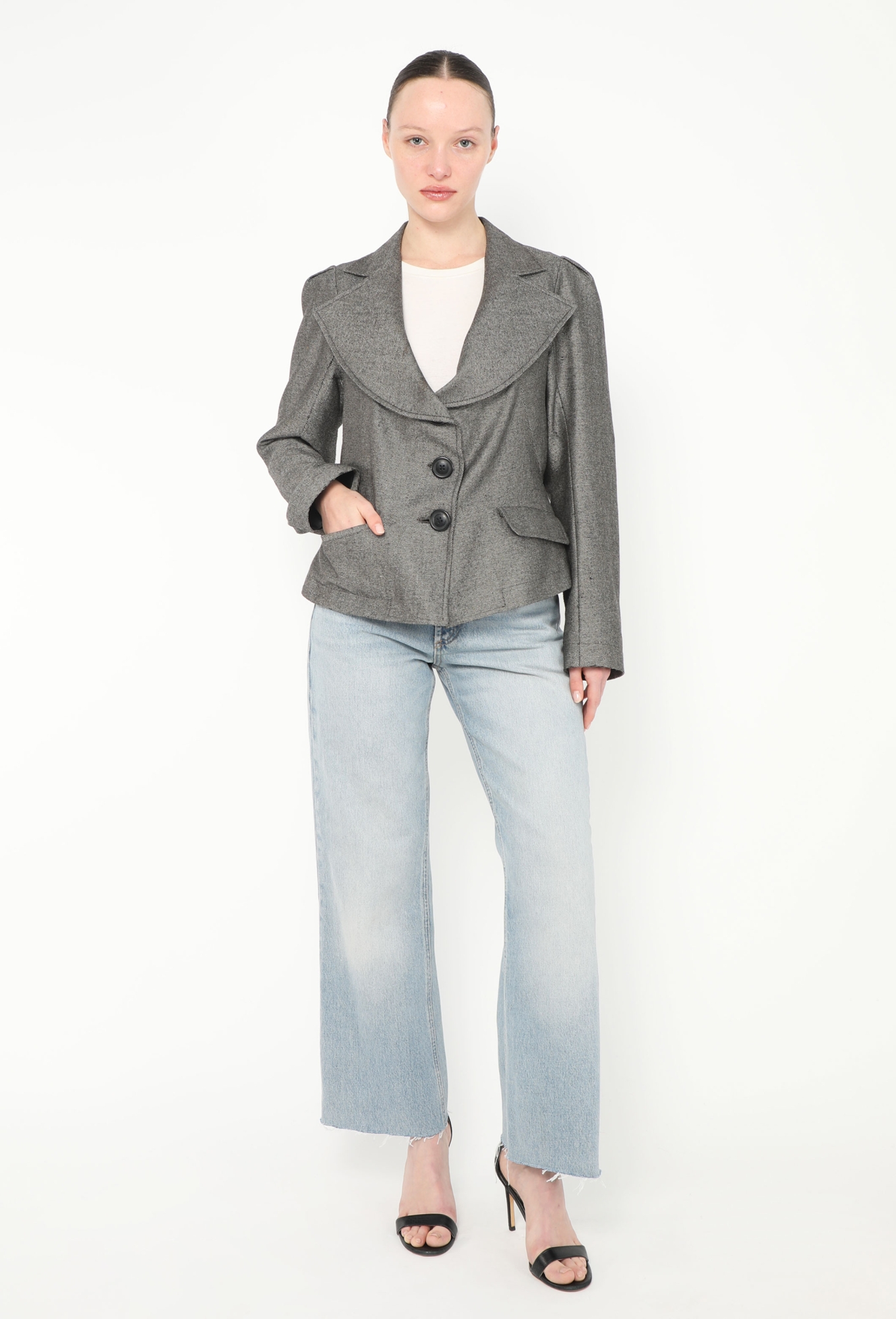 Vivienne Westwood - ヴィヴィアン  グレージャケット 90s Anglomania Sculpted Lapel Blazer - Vivienne Westwood