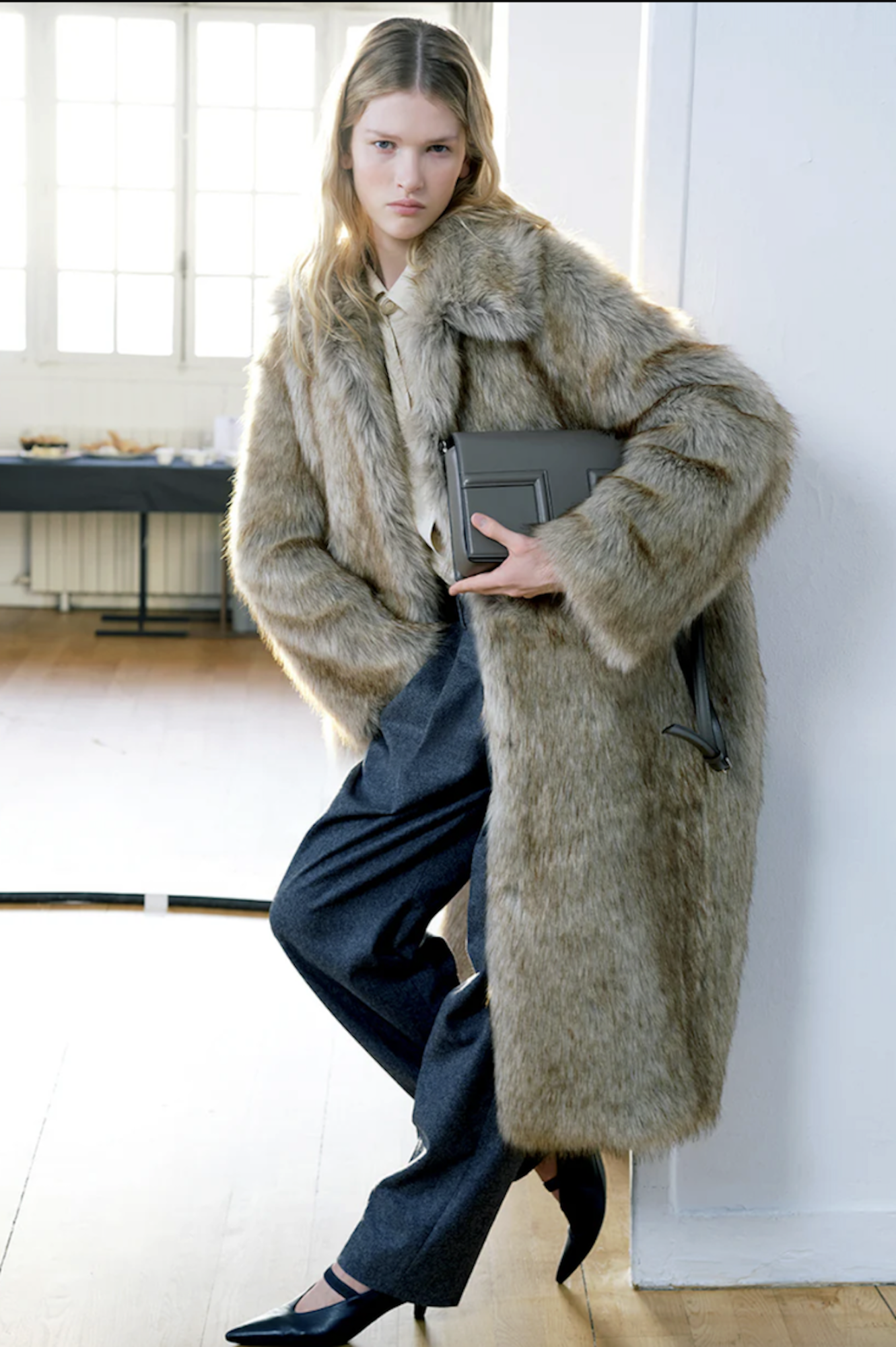 F/W 2023 Fux Fur Cocoon Coat - Toteme | ReSee