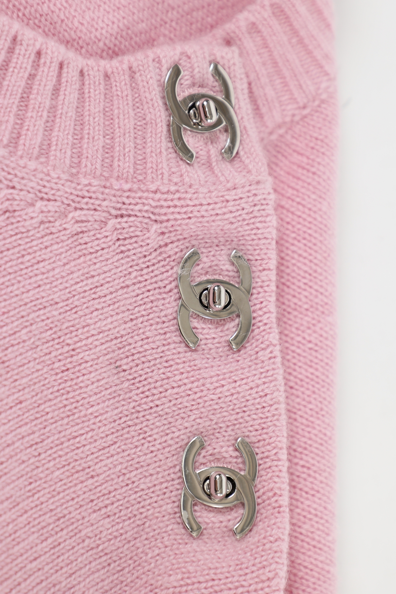 Cashmere 'CC' Turnlock Knit Sweater, 2024 - Chanel | ReSee