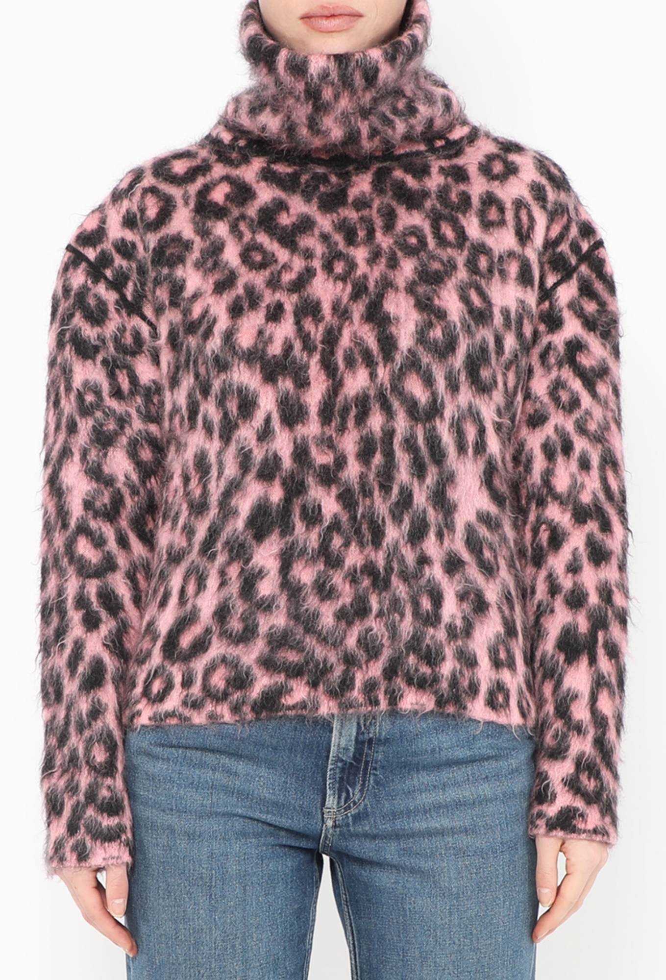 CÉLINE ヒョウ柄 長袖ニットセーター Fall 2014 Leopard Mohair Sweater - Céline | ReSee