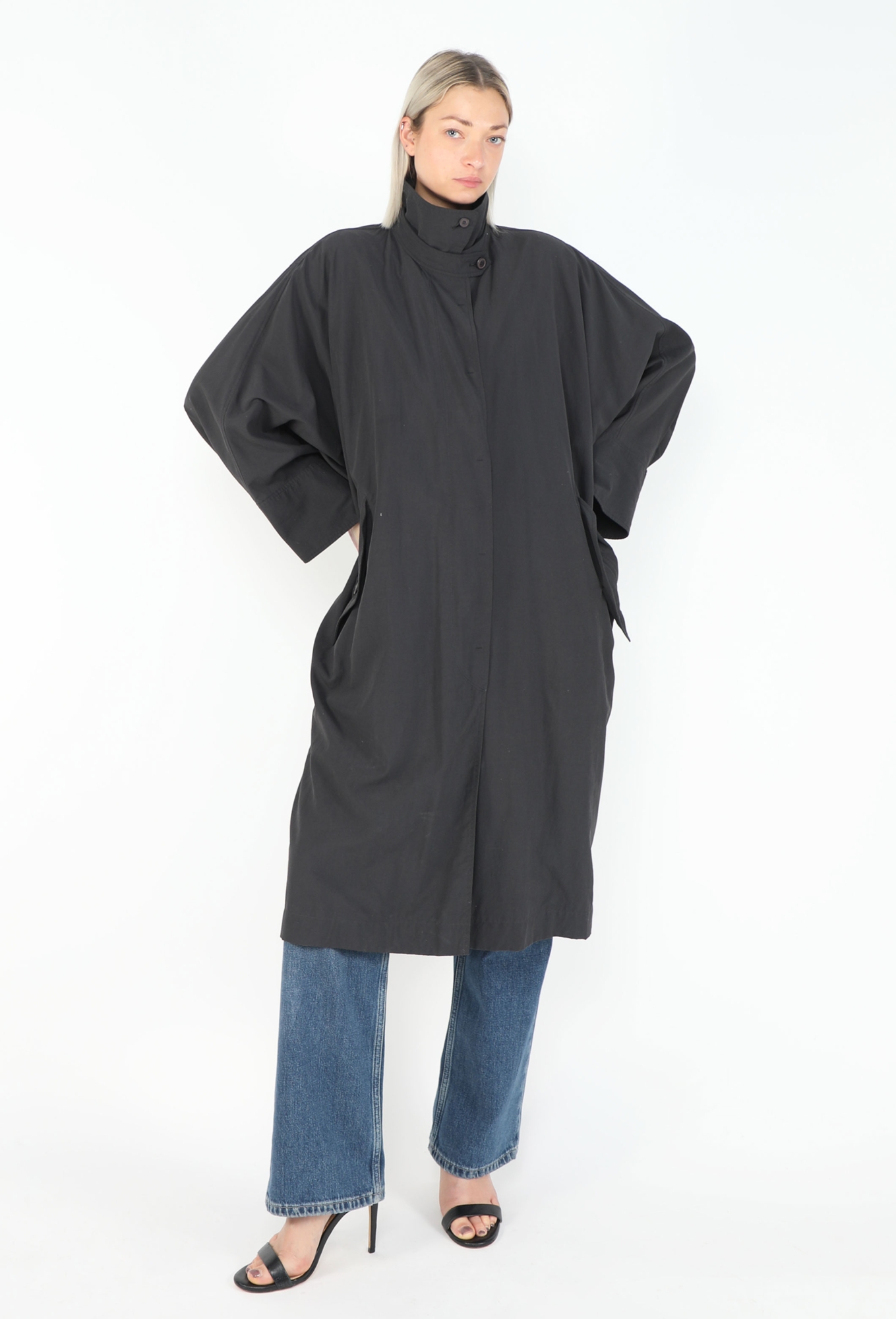 90s Batwing Nylon Trench - Issey Miyake | ReSee