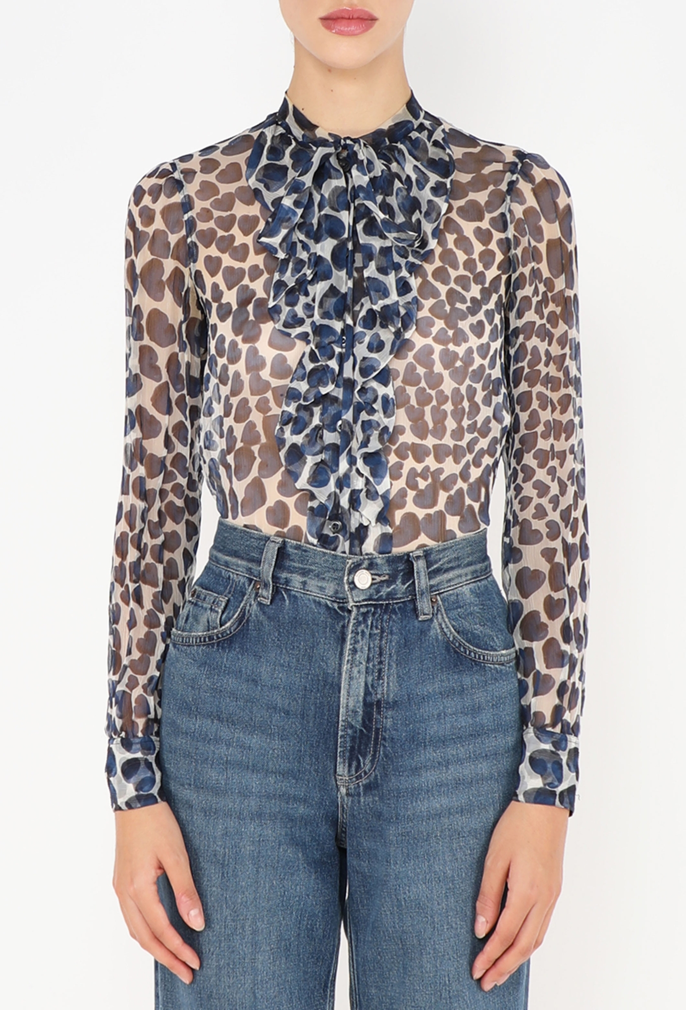 S/S 2000 Printed Lavallière Blouse - Prada | ReSee