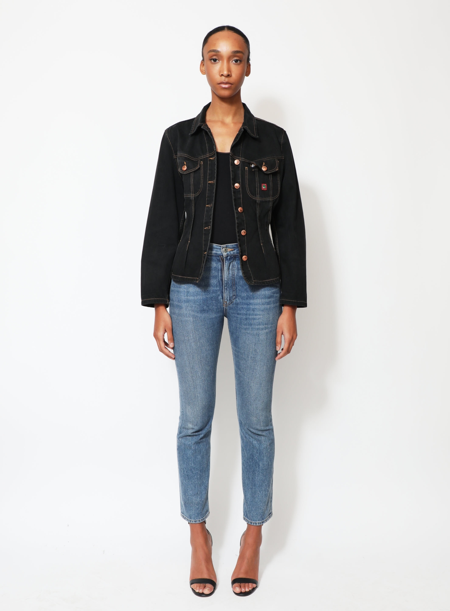 80s Cinched Denim Jacket | Authentic & Vintage | ReSee