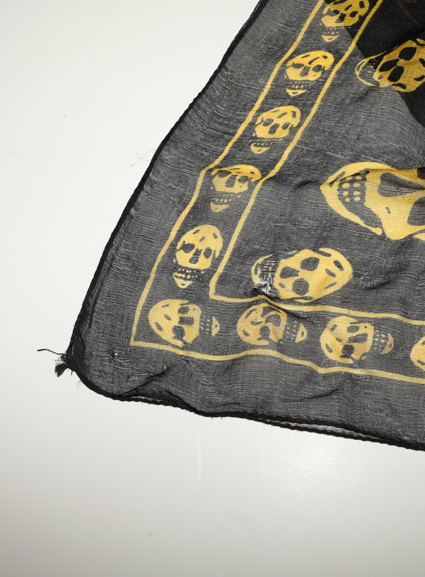 Early 2000s Chiffon Skull Scarf | Authentic & Vintage | ReSee