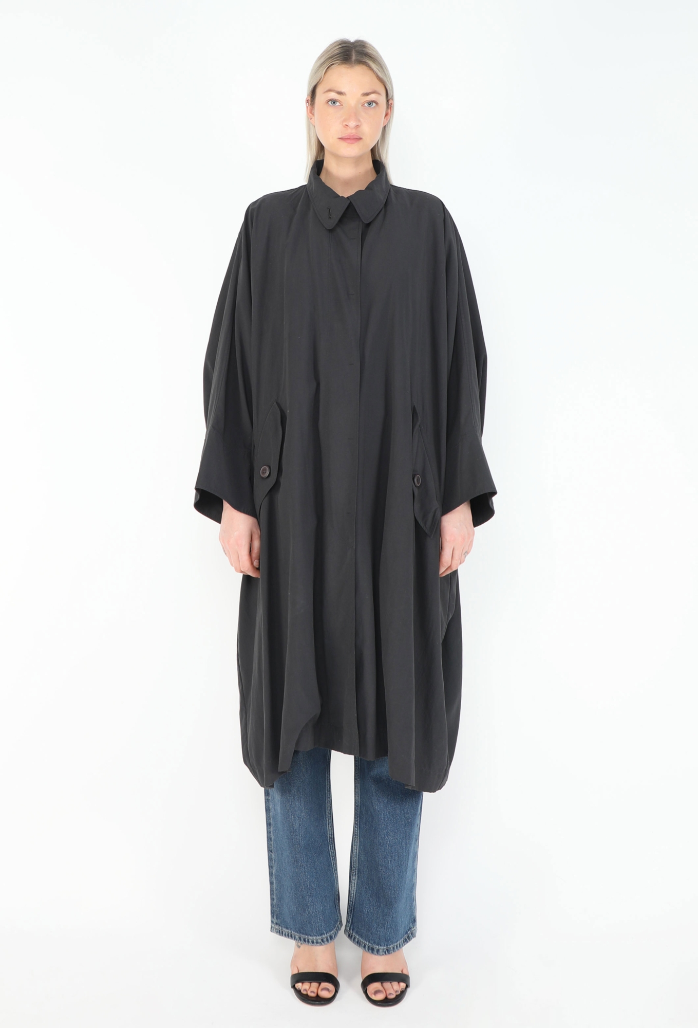 90s Batwing Nylon Trench - Issey Miyake | ReSee