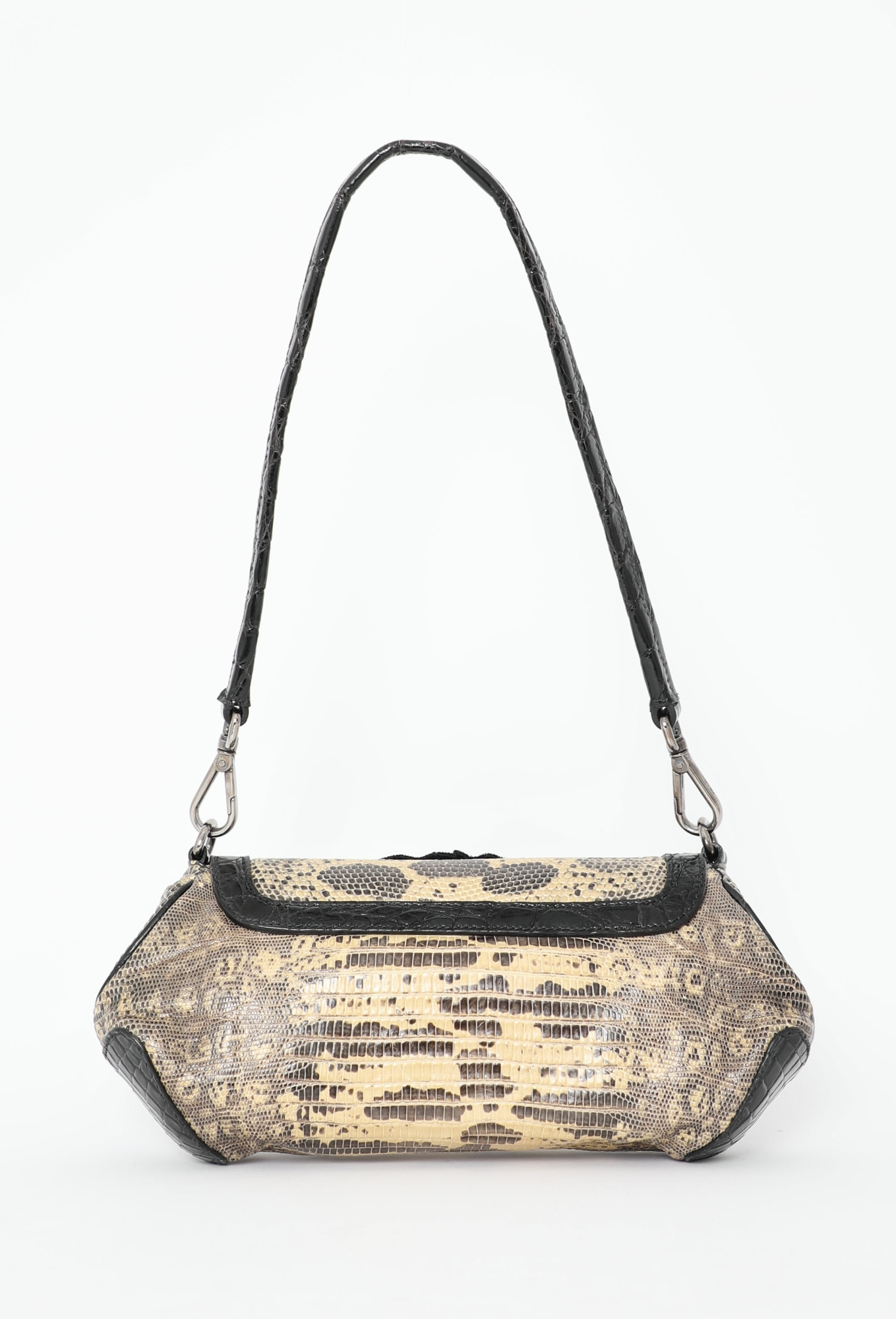 F/W 2004 Lizard Embellished Shoulder Bag | Authentic & Vintage | ReSee