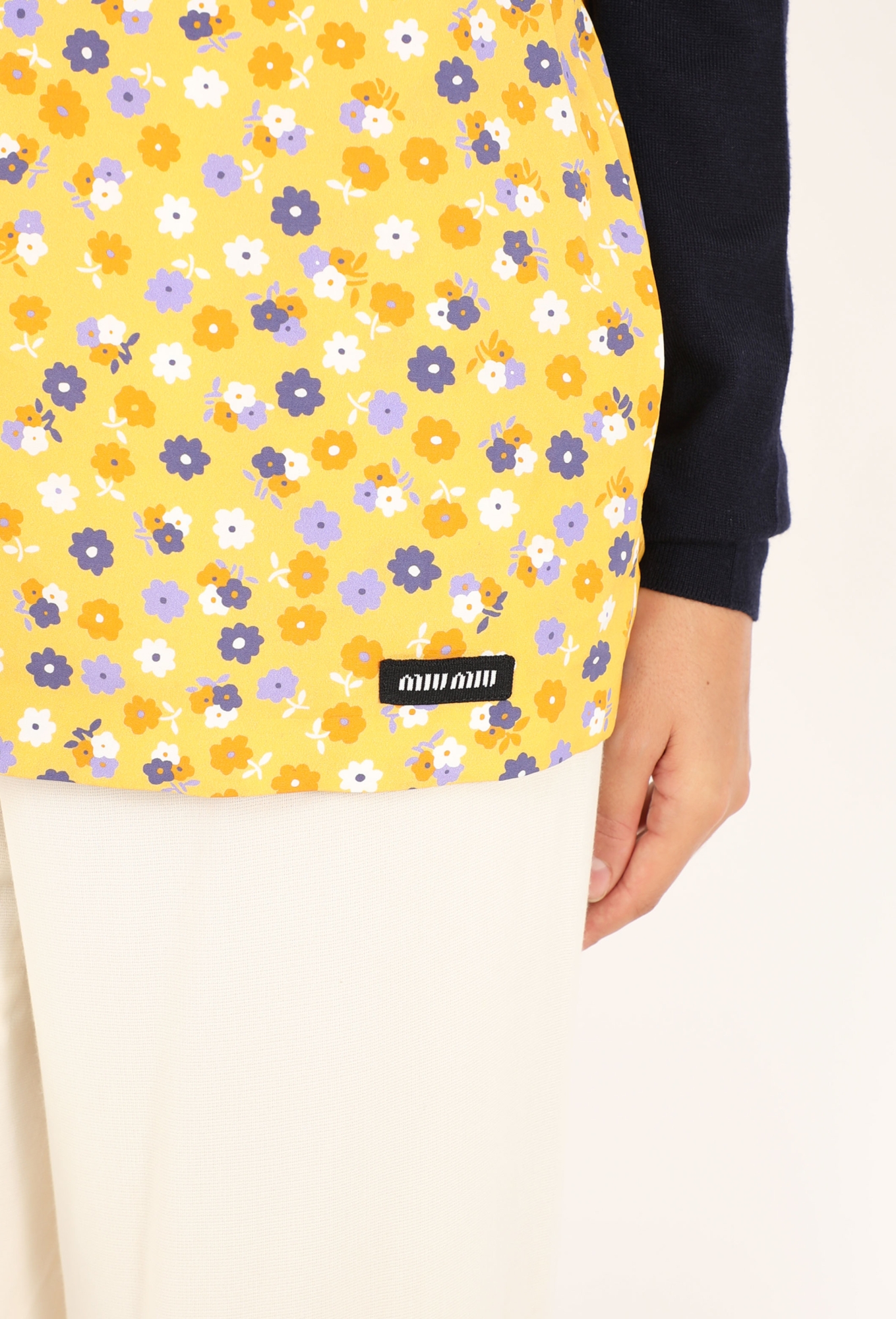 Trompe L'Œil Floral Cardigan, S/S 2026 - Miu Miu | ReSee