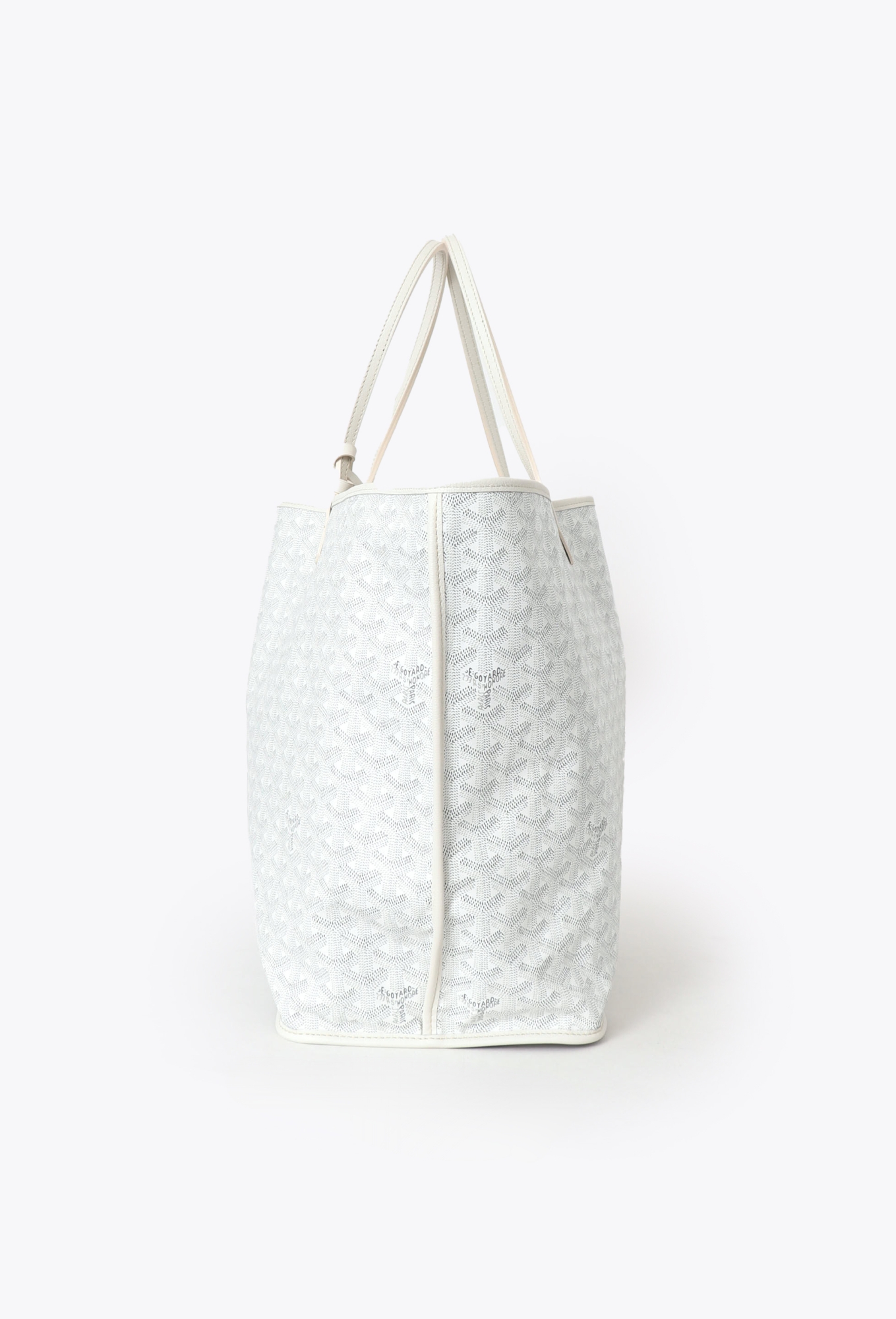 バッグ GOYARD SAINT LOUIS PM BLANC Saint Louis PM Tote Bag White Goyardine canvas - Goyard | ReSee